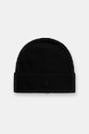 BOSS czapka wełniana wełna czarny 50557673