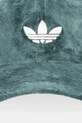 adidas Originals czapka z daszkiem welurowa Liberty JW8017 zielony AW25