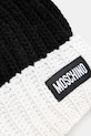 Akcesoria Moschino czapka z domieszką kaszmiru M3341.65453 czarny