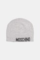 Moschino czapka z wełną cienka szary M3344.65463