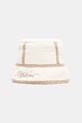 Vlnený klobúk Moschino s prídavkom vlny béžová M3353.65460