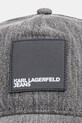 Хлопковая кепка Karl Lagerfeld Jeans A4W33076 серый AW25
