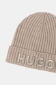Akcesoria HUGO czapka wełniana 50524129 beżowy