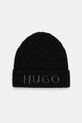 Vunena kapa HUGO Planet friendly crna 50524129