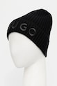 Akcesoria HUGO czapka wełniana 50524129 czarny