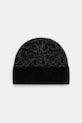 HUGO czapka z wełną cienka czarny 50548722