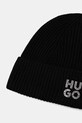 HUGO czapka z dodatkiem wełny 50548732 czarny AW25