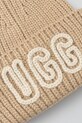 Akcesoria UGG czapka z domieszką wełny CHUNKY 102345 beżowy