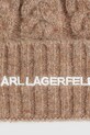 Akcesoria Karl Lagerfeld czapka A4W33012 beżowy