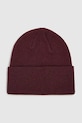 Karl Lagerfeld căciulă din amestec de lână A4W33107 burgundia AW25