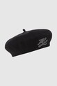 Karl Lagerfeld beret wełniany wełna czarny A4W33002
