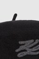 Akcesoria Karl Lagerfeld beret wełniany A4W33002 czarny