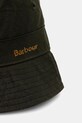 Barbour kapelusz bawełniany LHA0519 zielony AW25