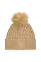 Lauren Ralph Lauren czapka z dodatkiem wełny średniej grubości beżowy 454P04466