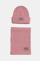 Шапка і шарф з додаванням вовни Juicy Couture щільний рожевий JCAWH225715