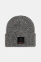 Levi's czapka z dodatkiem wełny TUANA aplikacja szary 94569302
