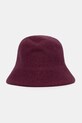 United Colors of Benetton kapelusz wełniany wełna fioletowy 6IOKDA01K