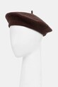 Sisley beret wełniany wełna brązowy 6B2NW41A4