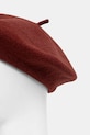 Akcesoria Sisley beret wełniany 6B2NW41A4 czerwony