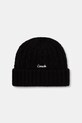 Coach czapka z domieszką wełny z domieszką wełny czarny 29CCL47