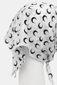 Marine Serre șapcă cozoroc Moon Silk Veiled UHG035ACWOV0043 alb AW25