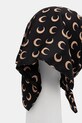 Marine Serre daszek Moon Silk Veiled UHG035ACWOV0043 czarny AW25