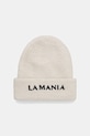 La Mania szalik wełniany MAEVE aplikacja beżowy LM.MAEVE