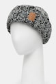 Вовняна шапка GANNI Graphic Wool Hand Knit A6904 сірий AW25