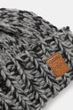 Аксесуари Вовняна шапка GANNI Graphic Wool Hand Knit A6904 сірий