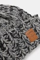 Аксесуари Вовняна шапка GANNI Graphic Wool Hand Knit A6904 сірий
