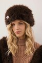 Bizuu czapka FURRA aplikacja brązowy FURRA.BRAZOWY