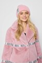 Bizuu pălărie din amestec de lână LORRO LORRO.ROZOWY roz