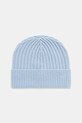 FROM FUTURE czapka kaszmirowa wełna niebieski ABO03515