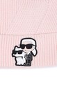 Дівчинка Дитяча бавовняна шапка Karl Lagerfeld Z31002 рожевий