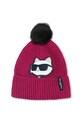 Karl Lagerfeld czapka i komin dziecięcy Z31011.56.58 różowy AW25