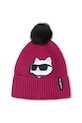 Karl Lagerfeld căciulă și fular pentru copii Z31011.56.58 roz AW25