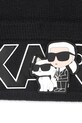 Djevojčice Dječja kapa Karl Lagerfeld Z31012.50.56 crna