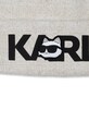 Karl Lagerfeld czapka i komin dziecięcy bawełniany beżowy Z31013.56.58