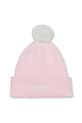 BOSS czapka bawełniana dziecięca aplikacja różowy J52718