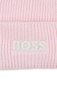 Dziewczynka BOSS czapka bawełniana dziecięca J52718 różowy