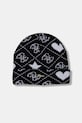 Dziewczynka Guess czapka i szalik dziecięcy 2-pack J5BZ05.Z3H40.9BYA czarny