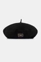 Elisabetta Franchi beret wełniany dziecięcy wełna czarny EFCP028.C.TV062