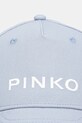 Pinko czapka z daszkiem bawełniana dziecięca KFCP001.C.CF046 niebieski AW25