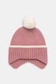 United Colors of Benetton czapka dziecięca pozostałe różowy 6N1KGA01N.G.P.Seasonal