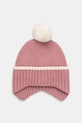 United Colors of Benetton czapka dziecięca pozostałe różowy 6N1KGA01N.G.P.Seasonal
