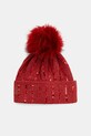 Παιδικός σκούφος United Colors of Benetton απλικέ κόκκινο 65W8CA02X.G.Seasonal
