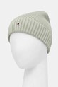 Дитяча бавовняна шапка Tommy Hilfiger AU0AU01526.9BYA зелений AW25