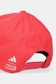 Chłopiec adidas Performance czapka z daszkiem bawełniana dziecięca Marvel JM1830 czerwony