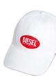 Chłopiec Diesel czapka z daszkiem bawełniana dziecięca FCORRYJACQWASH HAT J02336 biały
