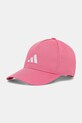 adidas Performance czapka z daszkiem bawełniana dziecięca różowy JX1262